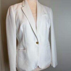 Elegant size 12 White Women's Blazer-